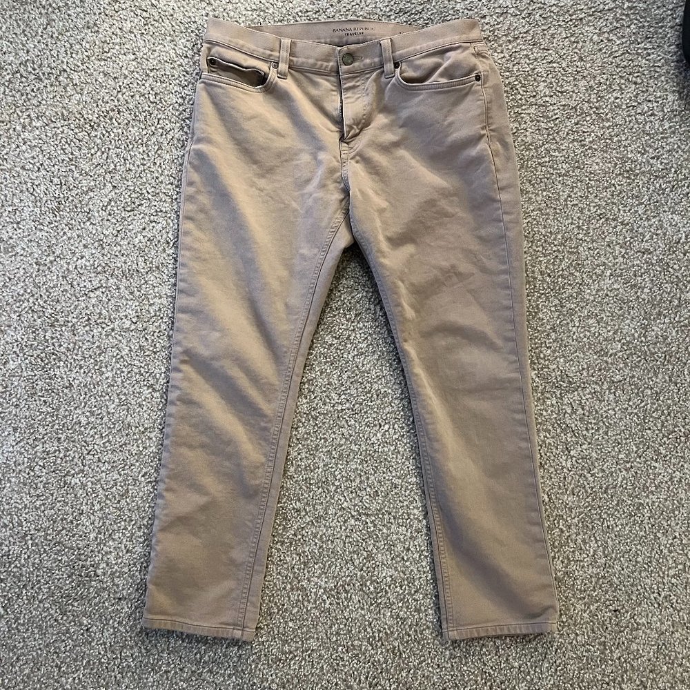 Banana Republic Traveler Pants 34x30 Skinny Fit